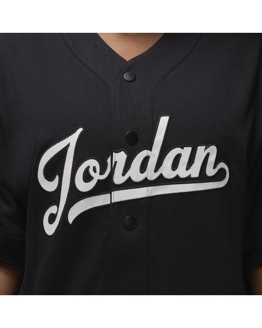 Maglia da baseball jordan flight mvp di Nike in Black da Uomo
