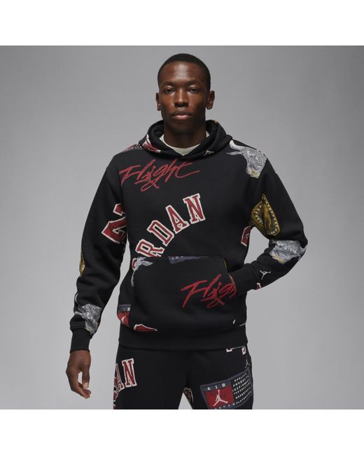 Nike Black Brooklyn Fleece Pullover Hoodie for men