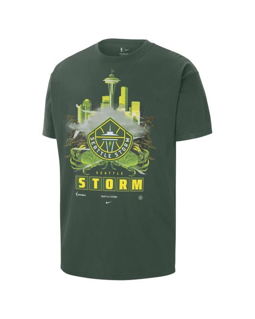 Nike Green Seattle Storm Wnba Max90 T-shirt for men