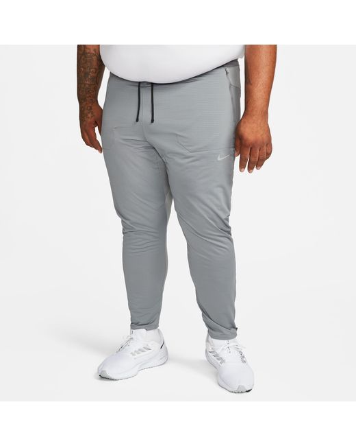 Nike Gray Dri-fit Phenom Elite Knit Running Pants for men