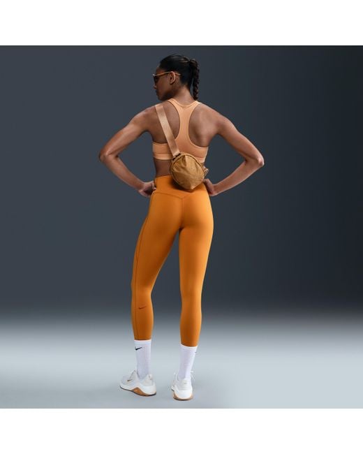Leggings A Tutta Lunghezza A Vita Alta Con Tasche E Sostegno Medio Universa – Donna di Nike in Blue