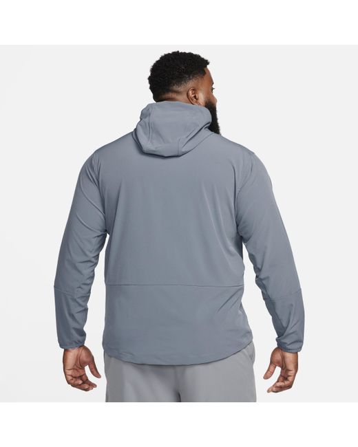 Nike Blue Unlimited Water-repellent Hooded Versatile Jacket 50% Recycled Polyester for men