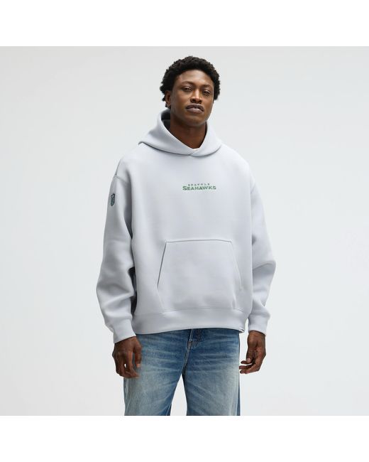 Nike Gray Seattle Seahawks Rivalries Collection Oversized Tech Fleece Nfl Pullover Hoodie for men