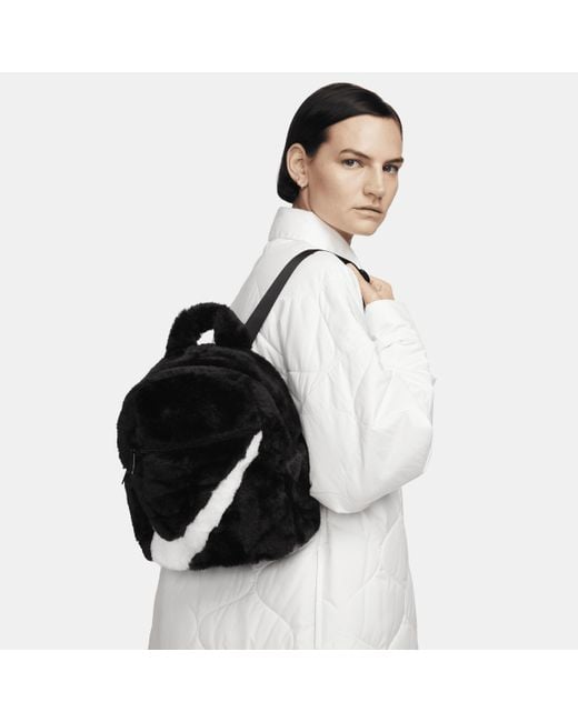 Nike Black Sportswear Futura 365 Faux Fur Mini Backpack (6l)