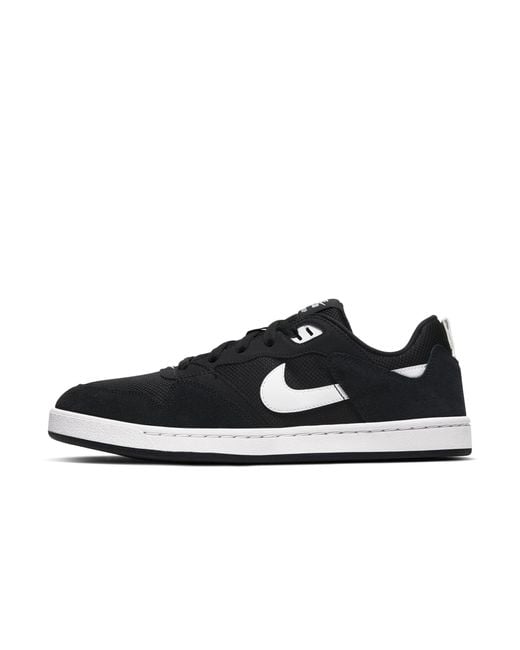 Nike Suede Sb Alleyoop Skate Shoes in Black,Black,White (Black) for Men