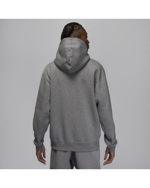Felpa pullover con cappuccio jordan milan di Nike in Gray da Uomo