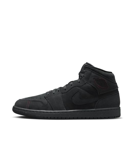 Nike Air Jordan 1 Mid Se Craft Schoenen in het Black voor heren