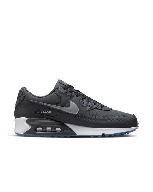Nike Gray Air Max 90 Shoes Leather for men