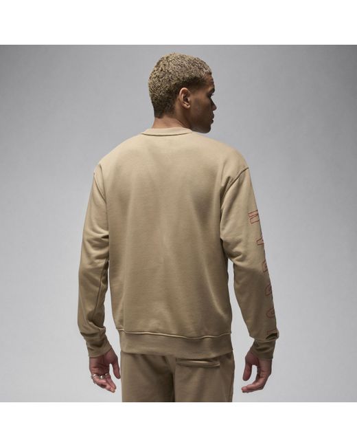 Nike Green Essentials Loopback Fleece Crew-neck Sweatshirt for men