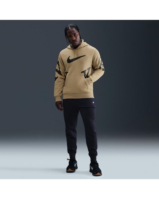 nike club fleece brown