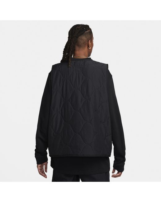 Nike Black Life Woven Insulated Military Gilet Polyester for men