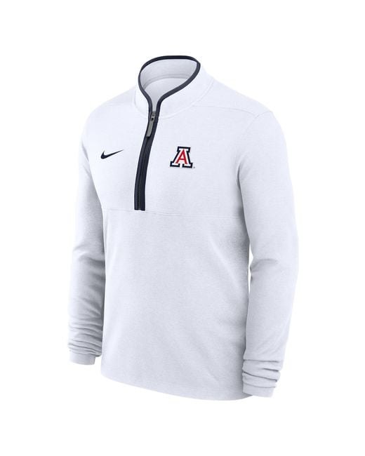 Nike Blue Arizona Victory Dri-Fit College 1/2-Zip Long-Sleeve Top for men