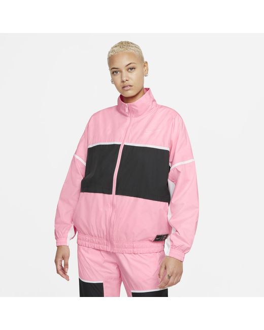 Nike Paris Saint-germain Woven Football Jacket Pink | Lyst UK