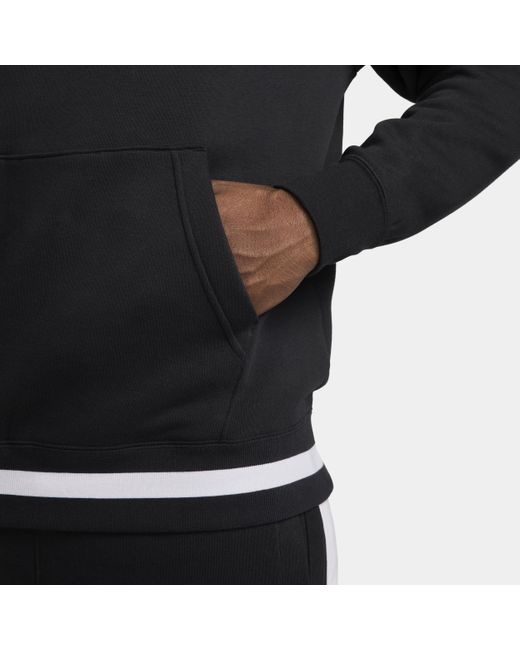 Nike Black Air Fleece Pullover Hoodie Cotton for men