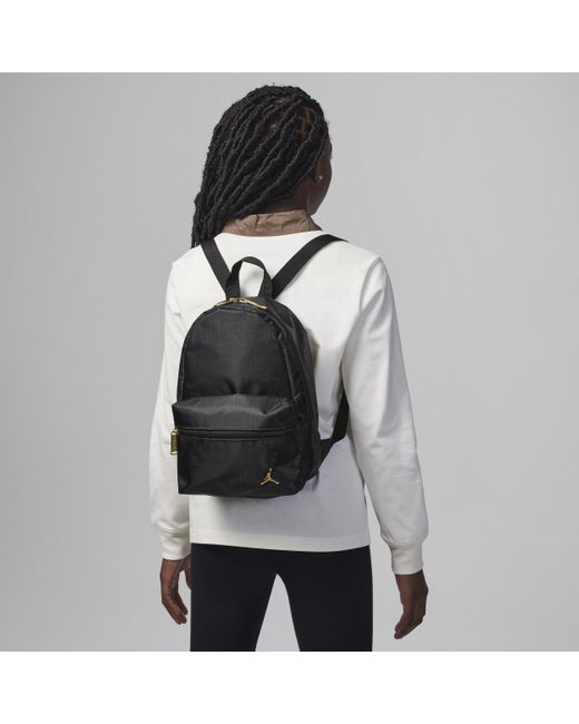 Nike Black Jordan And Gold Mini Backpack Backpack (10l)
