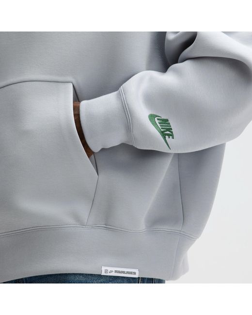 Nike Gray Seattle Seahawks Rivalries Collection Oversized Tech Fleece Nfl Pullover Hoodie for men