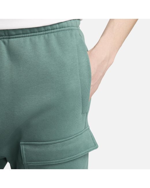 Nike Green Air Fleece Cargo Trousers Cotton for men