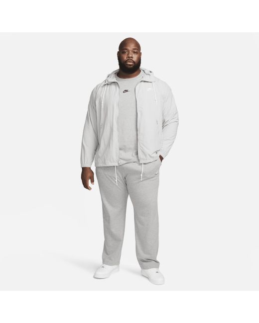 Nike Sportswear Club Knit Open-hem Pants in Gray for Men