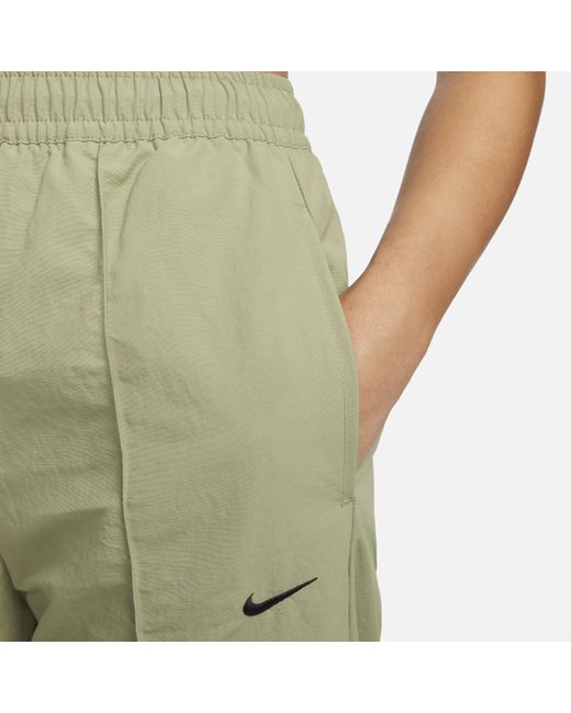 Nike Green Sportswear Everything Wovens Mid-rise Open-hem Pants