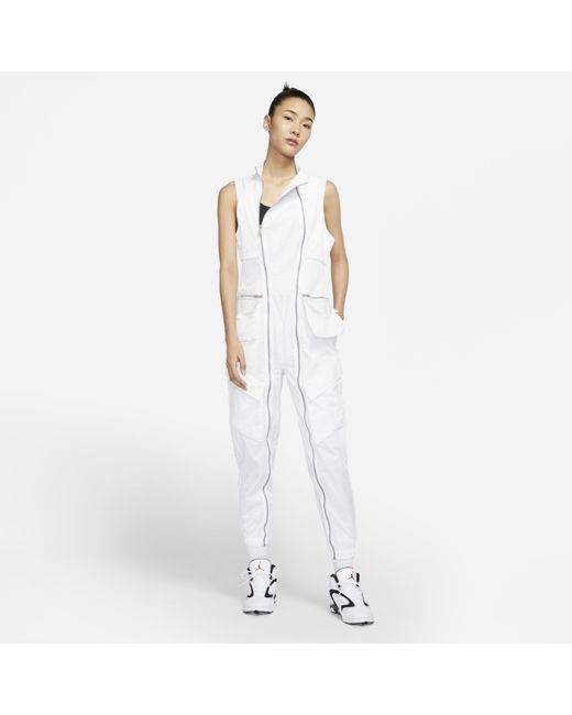 Nike White Jordan Nylon Flight Suit