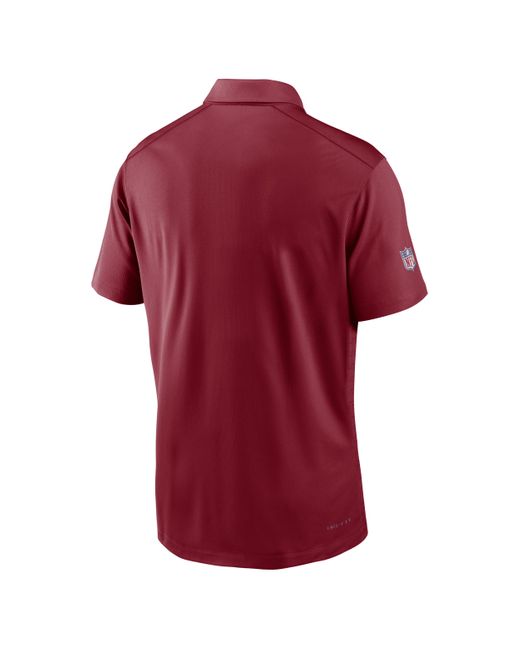 Nike Red Arizona Cardinals Sideline Victory Dri-fit Nfl Polo for men