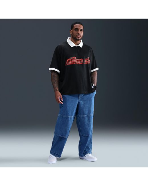 Nike Black Sb Dri-Fit Jacquard Skate Jersey for men