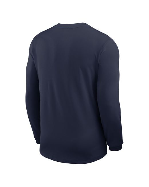 Nike Blue Penn State Sideline Coach Dri-Fit College Long-Sleeve Top for men