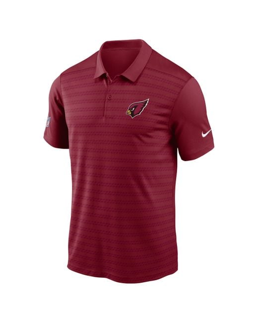 Nike Red Arizona Cardinals Sideline Victory Dri-fit Nfl Polo for men