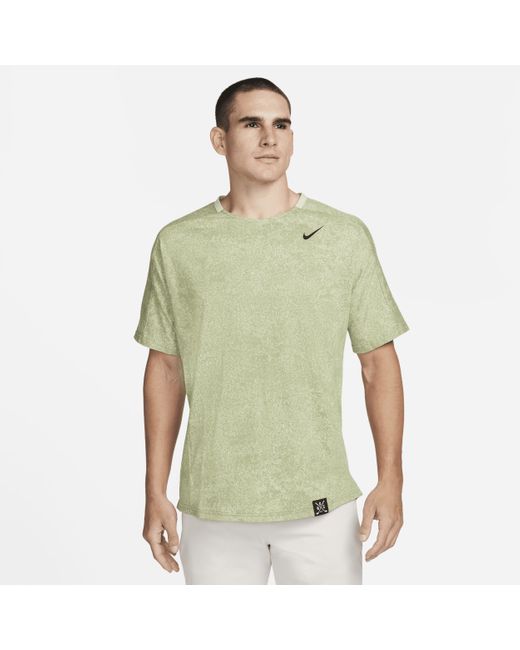 Nike Green Golf Club Golf Short-sleeve Top Cotton for men