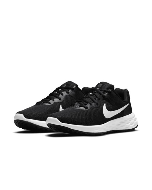 Nike Black Revolution 6 Next Nature Road Running Shoes for men