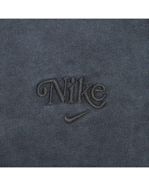 Felpa pullover con cappuccio sportswear club fleece di Nike in Blue da Uomo