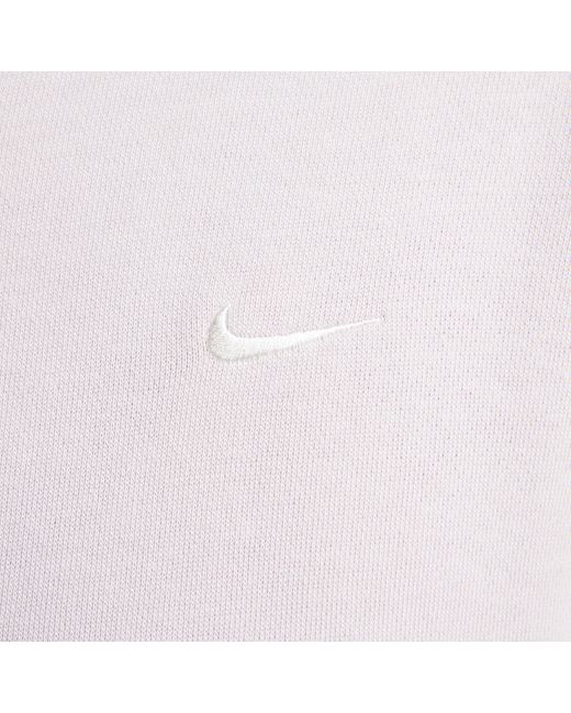 Nike White Sportswear Chill Terry Loose Full-zip French Terry Hoodie