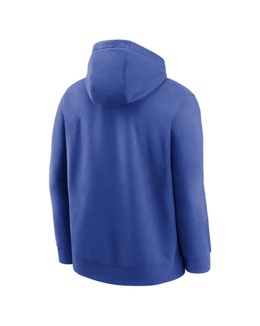 Nike Blue Kentucky Wildcats Primetime Evergreen Club Primary Logo College Pullover Hoodie for men