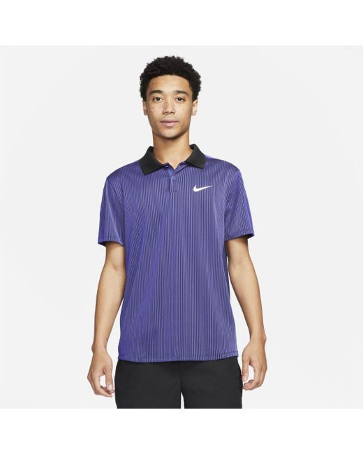 Nike Synthetic Court Dri-fit Adv Slam Tennis Polo in Purple for Men - Lyst