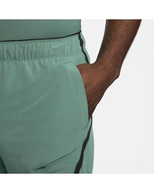 Nike Green Court Advantage Dri-fit 18cm (approx.) Tennis Shorts Polyester for men