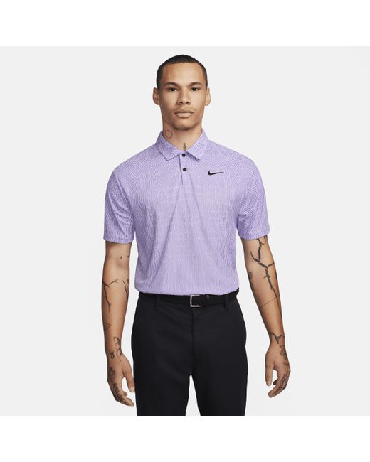 Nike Purple Tour Dri-fit Adv Golf Polo for men