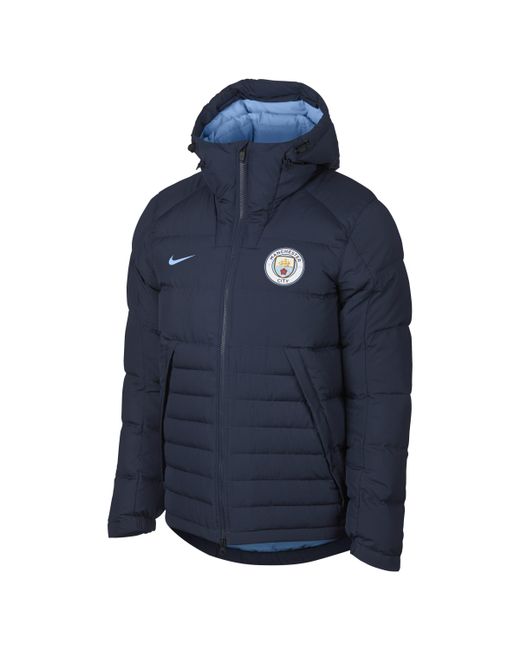 Nike Blue Manchester City Fc Down Jacket for men