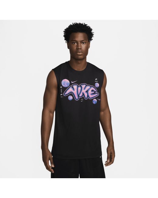Nike Black Dri-fit Sleeveless Basketball T-shirt for men