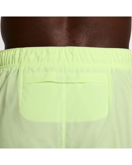Nike Yellow Challenger Run Energy Dri-Fit 7" Unlined Running Shorts for men