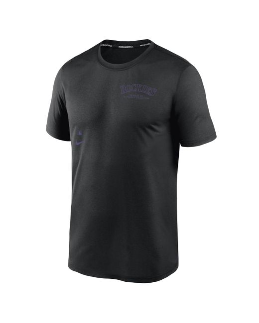 Nike Black Colorado Rockies Authentic Collection Early Work Men's Dri-fit Mlb T-shirt for men