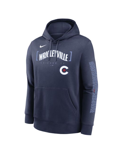 Nike Blue Chicago Cubs City Connect Club Men's Mlb Pullover Hoodie for men