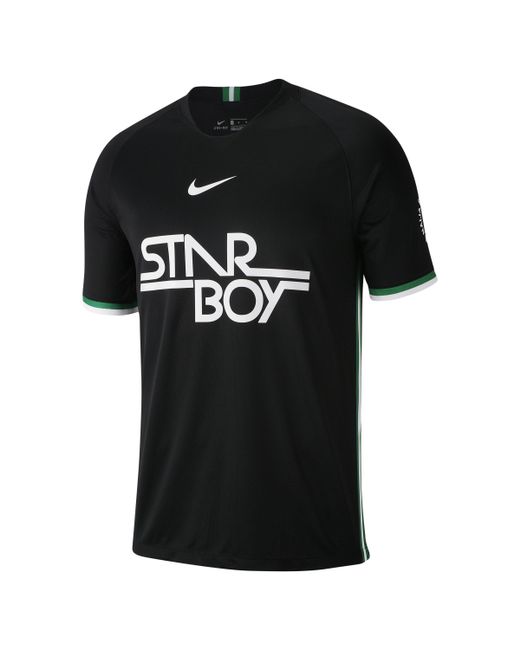 Nike X Wizkid"starboy" Short-sleeve Football Shirt in Black for Men | Lyst  UK