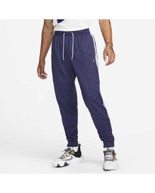 Nike Fleece Giannis Lightweight Basketball Pants in Blue for Men | Lyst