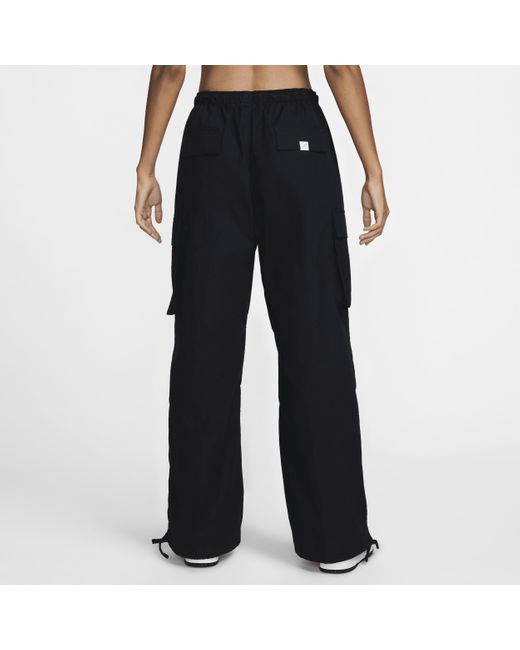 Nike Black Sportswear Mid-Rise Oversized Cargo Trousers