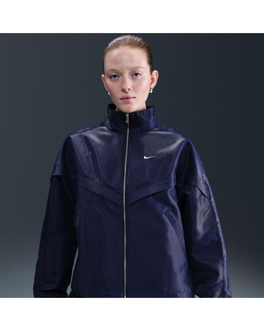 Nike Sportswear Windrunner Shine Jacket in Blue | Lyst