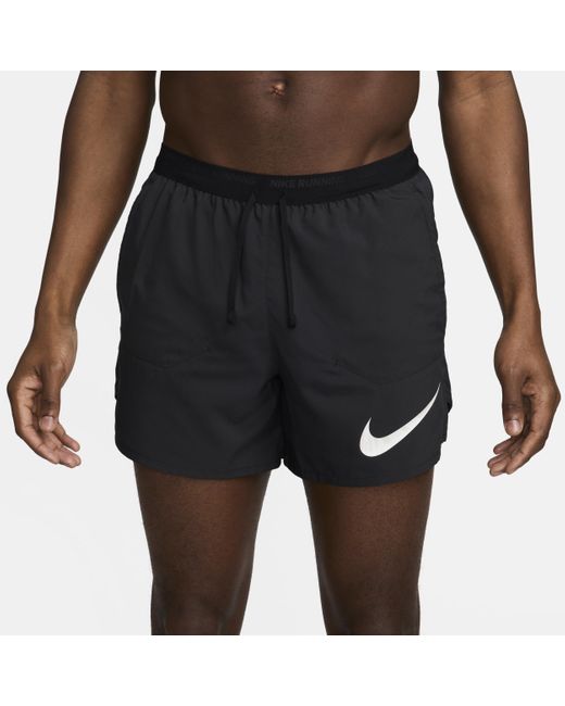 Nike Black Flex Stride Run Energy 5" Brief-lined Running Shorts for men
