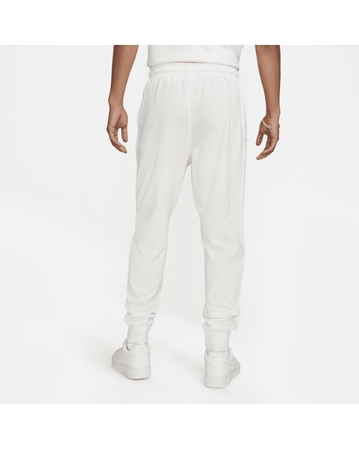 Nike White Club Knit Jogger Pants for men
