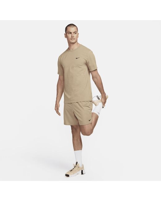 Nike Natural Hyverse Dri-fit Uv Short-sleeve Versatile Top Polyester for men
