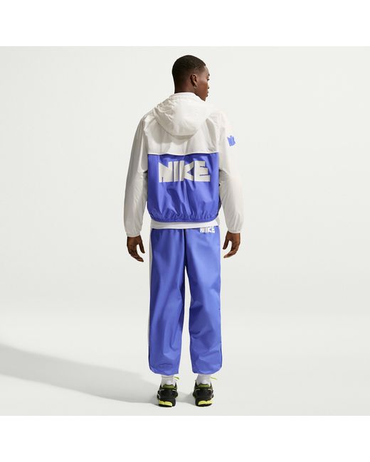 Nike White Windrunner Graphic Woven Jacket for men