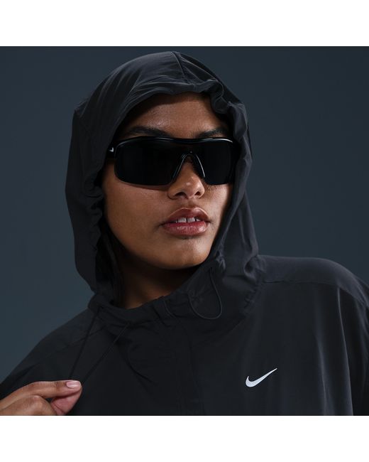 Nike Blue Swift Repel Packable Running Jacket (Plus Size)